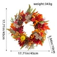 thumbnail image 3 of Anillo Colgante de Pared XWSHYW con Forma de Flor de Piña y Girasol Rojo, 3 of 6