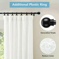 thumbnail image 2 of FLY HAWK Black Curtain Rods for Windows 30" to 152", 5/8 Inch Extra Long Curtain Rod with Brackets, 2 of 6