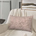 thumbnail image 5 of Naloa Rose Gold Marble Texture Pillowcase, Throw Pillowcase, Wrinkle-Free, Stain-Resistant with Hidden Zipper for Bedroom Sofa-16"x24", 5 of 6
