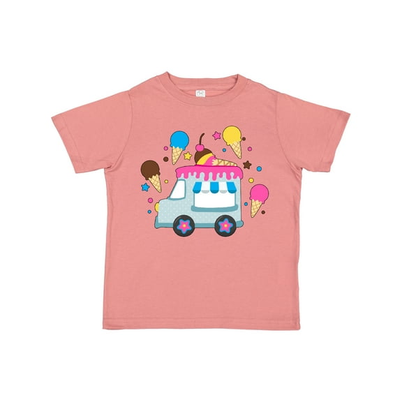 Inktastic Ice Cream Truck with Ice Cream Cones Boys or Girls Toddler T-Shirt
