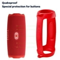 thumbnail image 2 of Silicone Case Cover for JBL Charge 5 Portable Bluetooth Speaker, Travel Carrying Holder Pouch with Strap (Red), 2 of 6
