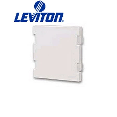 - Leviton 41292-2BW Blank Module MOS Insert - White