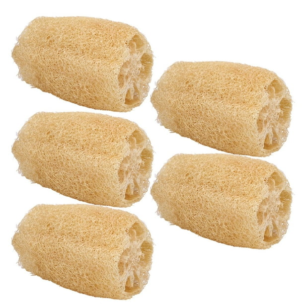 Esponjas De Cocina De Lufa, Cepillo Reutilizable Para Lavavajillas De Lufa, 5 Piezas, Uso Conveniente, Con Cuerda Para Utensilios De Cocina