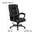 thumbnail image 3 of Pemberly Row Contemporary Ergonomically Curved Back Office Chair, 3 of 6