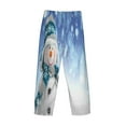 thumbnail image 5 of Balery Men'S Christmas Snowman In The Snow Pants,Sleepwear Pants,Pajama Pants,Pj Bottoms Drawstring And Pockets-Small, 5 of 9