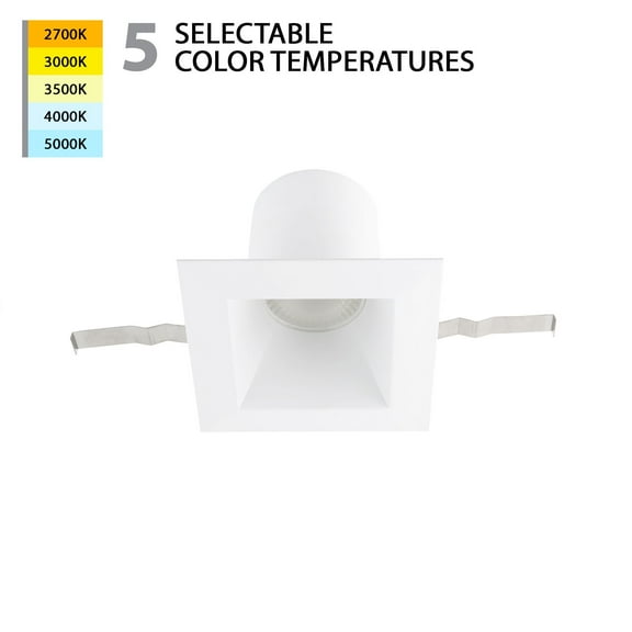 WAC Lighting Blaze 6" Square Aluminum Recessed Light w/ Remodel Housing in White