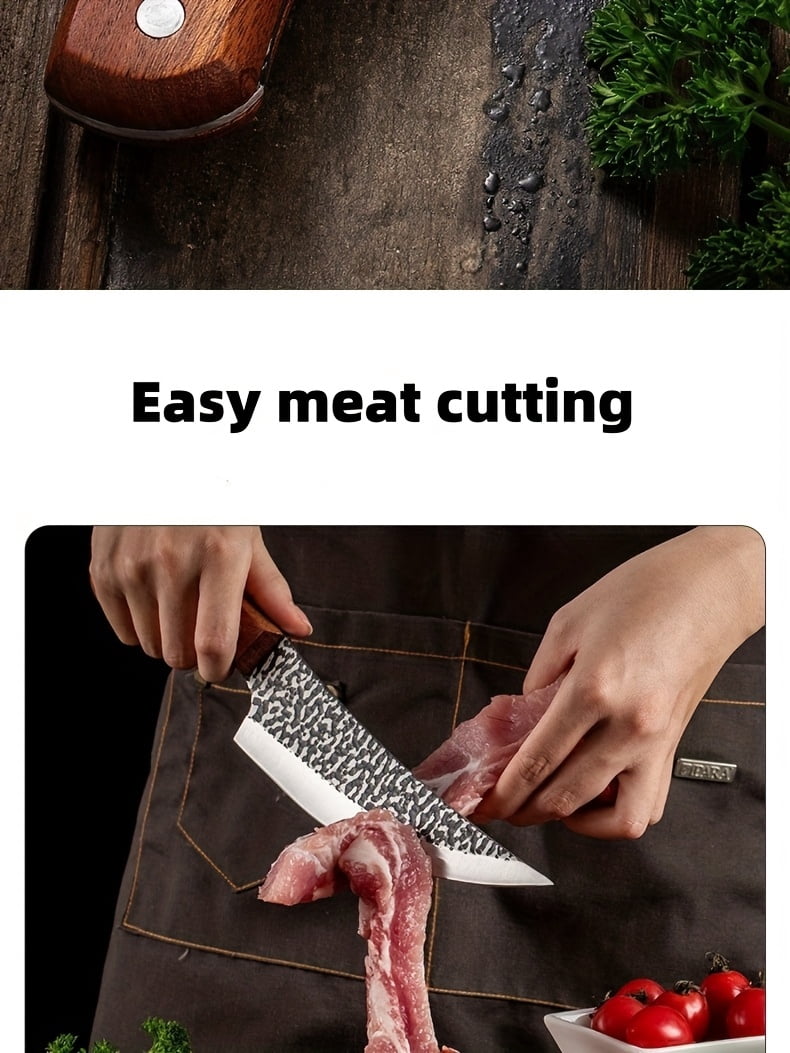 3PCS/Set Butcher Knife and Kitchen Knife Set, Professional Viking Knife Boning Knife for Meat Cutting Cooking BBQ