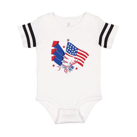 

Inktastic USA Flag Patriotic 4th of July Gift Baby Boy or Baby Girl Bodysuit