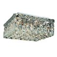thumbnail image 1 of Elegant Lighting Maxime 12" 4 Light Royal Crystal Flush Mount, 1 of 3