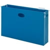 Smead Hanging Pockets with Full-Height Gusset Legal - 8 1/2" x 14" Sheet Size - 3" Expansion - 1/5 Tab Cut - Top Tab Location - Assorted Position Tab Position - 11 pt. Folder Thickness - Sky Blue - 4.