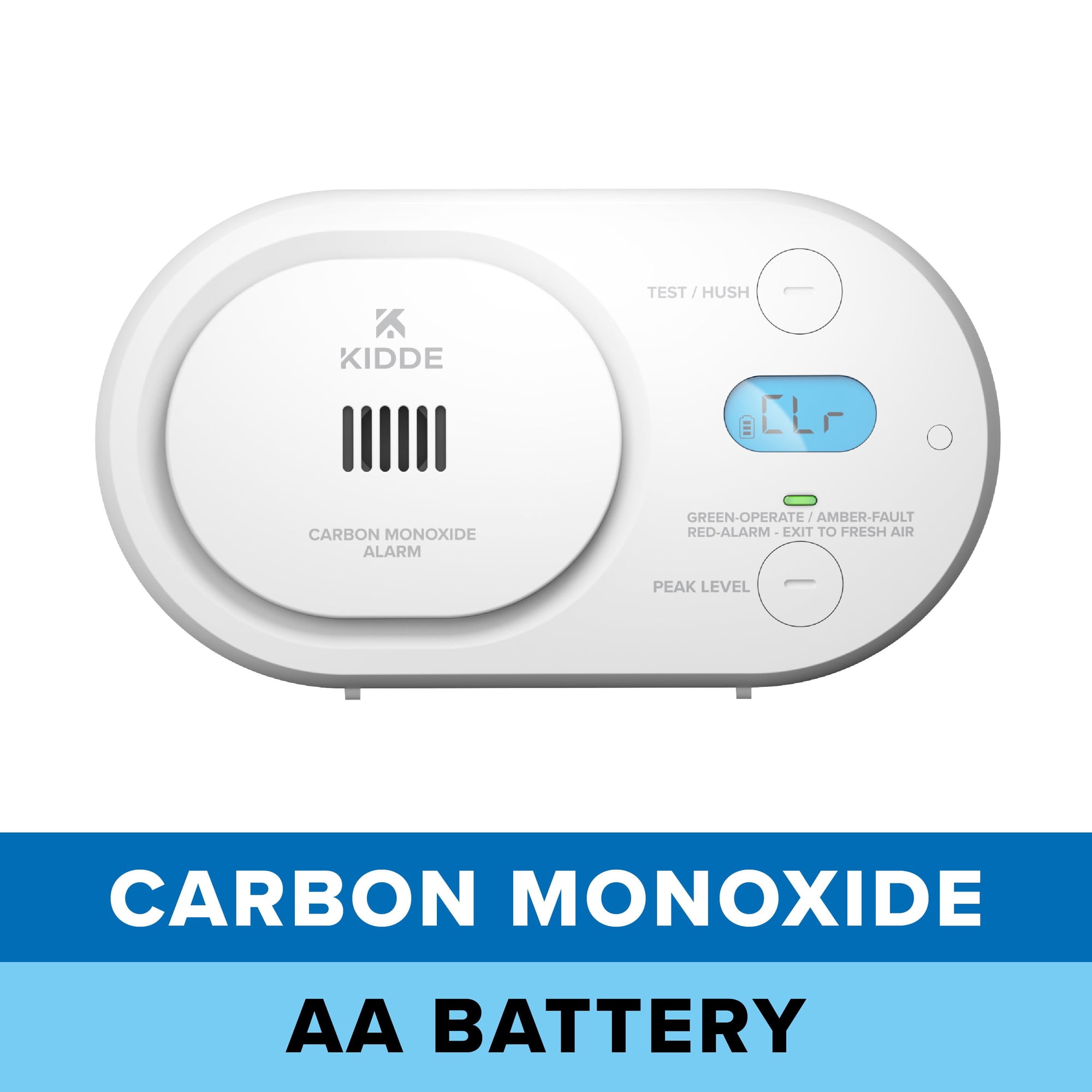 Kidde COBDL AA Battery, Low-Level Electrochemical Carbon Monoxide Alarm