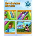 thumbnail image 3 of ACTION AIR Inflatable Water Slide, 15' Shark Bounce House with Water Gun and Splash Pool, 3 of 8