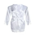 thumbnail image 3 of Robe Kimono de Mariée pour Femmes en Satin Soyeux, Robe de Nuit, 3 of 6