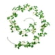 thumbnail image 4 of Guirnalda de flores artificiales para colgar en la pared, planta con hojas verdes, decoración para bodas Blanco, 4 of 9