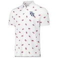 thumbnail image 2 of Men's Antigua White Tampa Bay Rays  Americana Polo, 2 of 3