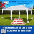 thumbnail image 2 of Sunny EZ POP UP Wedding Party Tent 10'X20' Folding Gazebo Beach Canopy W/Carry Bag sidewalls side panel, 2 of 6