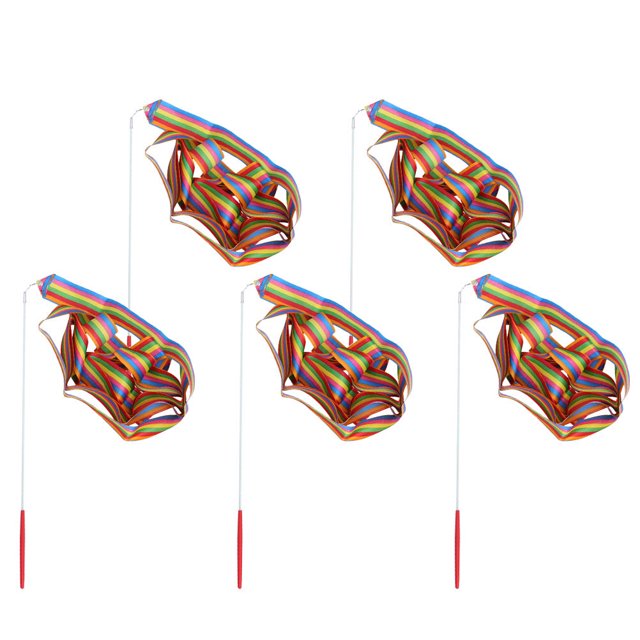 VERDANVERSE 5Pcs Ribbons for Dancing Iron Long Strip Multi-colored for Kids Activities