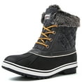 thumbnail image 3 of Globalwin Women's Snow Boots Grey Winter Boots For Women 9.5M, 3 of 8