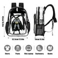 thumbnail image 3 of Batman Clear Backpack Heavy Duty Transparent Backpack See Through Book Bag for College School Travel Work Sports, 3 of 7