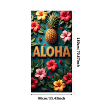 LUUFILx Aloha Tropical Banner Hawaiian Backdrop Party Decorations Summer Luau Photography Props Event Background Birthday Home Wall Decor Festive Celebrations