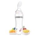 thumbnail image 2 of Cuchara dispensadora de alimentos para apretar bebés de silicona Suplemento de fruta de arroz con cereal de alimentación para bebés con juego de biberón de suplemento de alimentos para bebés reci, 2 of 5