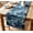 Blue, variant on Cotton Twill Table Runner by Vargottam Handcrafted Florals Design 14 Wide Washable Table Runner for Kitchen, Living Room & Events 60" inch Long
