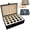 Black, variant on The Hunter’s Legacy Memory Box, Hunting Keepsake Wooden Box with Shell Slots, Notes Chart and Hidden Layer for Storing Tags, Photos, Deer Hunting Keepsakes