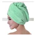 thumbnail image 2 of Toalla de microfibra para el cabello, turbante suave de secado rápido para mujeres y niñas, rosa, 60x20cm, 2 of 5