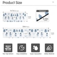 thumbnail image 3 of Yayeee Faucet Mat for Kitchen Sink 30" Diatomite Long Splash Guard Pad, White Snowman, 3 of 7