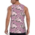 thumbnail image 3 of Gaeub Rose Flowers Men's Athletic Tank Top, Workout Sleeveless Shirts, Running Tank Tops for Gym, Running, Training - X-Large, 3 of 9