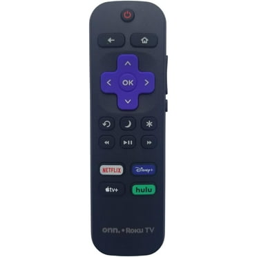 Roku TV Remote Control with App Buttons for Hisense/TCL/Philips/Sharp, Black