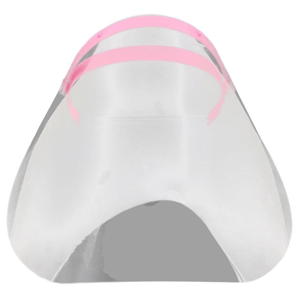 EeaseMX 2 mascarillas profesionales transparentes, protectoras faciales para el hogar y restaurantes (rosa)