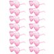 thumbnail image 1 of Gafas de Sol Geopty en Forma de Corazón Rosa para Mujeres x14 Pack, 1 of 7