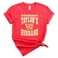 thumbnail image 4 of Go Taylor's Husband Shirt for Women & Girls Funny Football Game Day Tee with Wedding Rings Vintage Red Shirt Large, 4 of 7