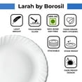 thumbnail image 5 of Juego De Vajilla Borosil Gourmet Para 6, 35 Piezas, Juegos De Platos Y Tazones Blancos, Resistente A Astillas, Vidrio Opalino Templado, Resistente A Las Manchas, Apto Para Lavavajillas Y Microondas, P, 5 of 5