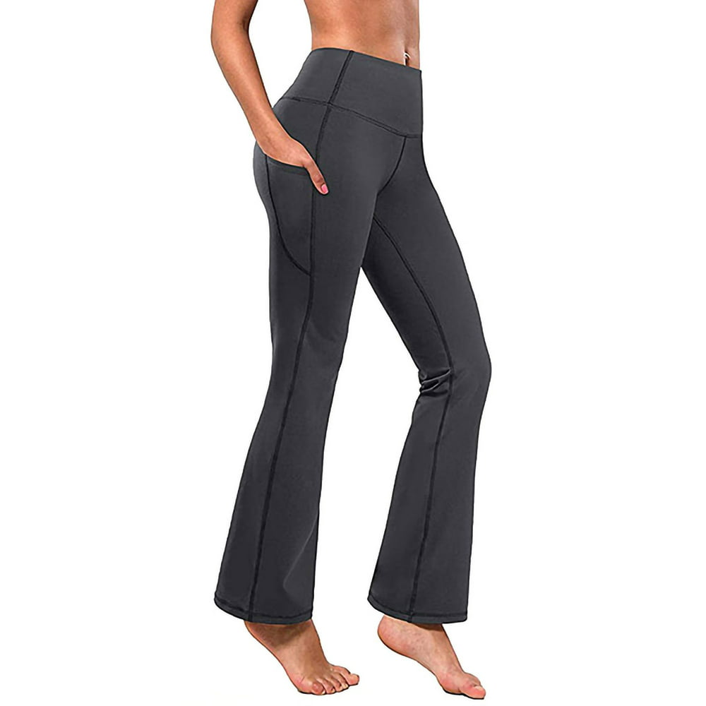 Keolorn High Waist Bootcut Yoga Pants for Women with Tummy Control