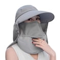 thumbnail image 1 of Al aire libre UPF 50+ protección solar UV impermeable transpirable cara cuello solapa cubierta plegable sombrero para el sol para hombres/mujeres, 1 of 1
