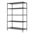 thumbnail image 5 of Hyper Tough Black Wire Shelf 5-Tier Heavy Duty 72"H x 48"W x 24"D, 4000lb Total Capacity, 5 of 7