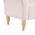 thumbnail image 6 of Christopher Knight Home 60.75" Vintage Velvet Upholstered Bench, Button Tufted Ottoman with Rolled Arms, Pink, 6 of 9
