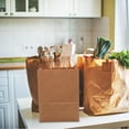 thumbnail image 5 of RENACLIPY 20Pcs Kraft Paper Bags for Bread Packing Oilproof Handle Paper Bag Suitable for Snack Storage, 5 of 5