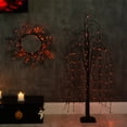 thumbnail image 4 of Nearly Natural Pre-Lit Black Willow Artificial Halloween Tree - 4' - Dual Color LED Lights, 4 of 9