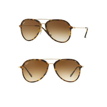Ray-Ban Unisex RB4298 Double Bridge Aviator Sunglasses, 57mm