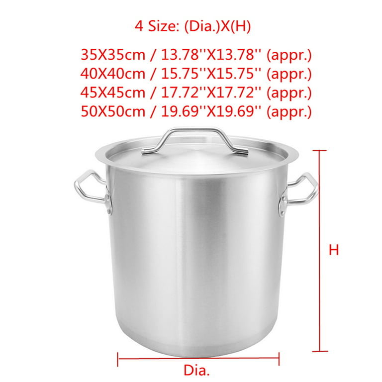 20 Quart Commercial Grade Stainless Steel High Stock Pot Non-Toxic
