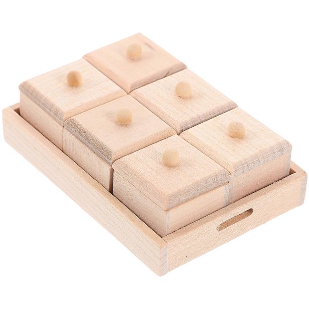 1 Set Dollhouse Storage Tray for Miniature Accessories Ideal for Creative Decoration and Layout in Dollhouse Homes