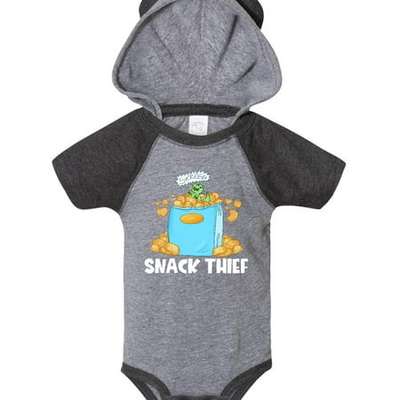 

Inktastic Snack Thief Little Dinosaur in Bag of Chips Gift Baby Boy or Baby Girl Bodysuit