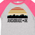 thumbnail image 4 of Inktastic Anchorage Alaska Skyline Boys or Girls Toddler T-Shirt, 4 of 5