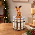 thumbnail image 4 of Fievgin Christmas Money Holder Reindeer Wooden Cash Cake Stand Multi-Layer Money Display Rack for Table Decor, 4 of 7