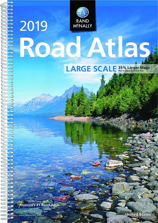 U.S 2019 ROAD ATLAS LARGER MAPS EASY FINDER  RAND MCNALLY..LOWEST PRICE 