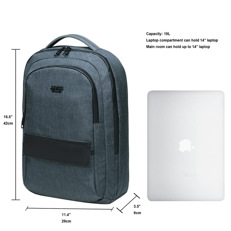 KAUKKO Laptop Outdoor Backpack Traveling Rucksack Fits 15.6 Inch Laptop KB01 Darkgrey Walmart