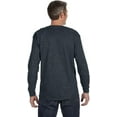 thumbnail image 7 of Jerzees 50/50 Heavyweight Blend Long-Sleeve T-Shirt, Medium, Black Heather, 7 of 7